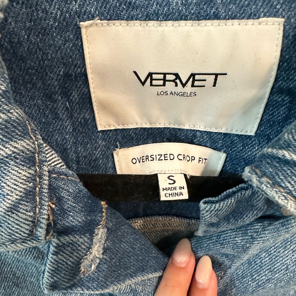 Color Block Denim Jacket - Picture 3 of 4